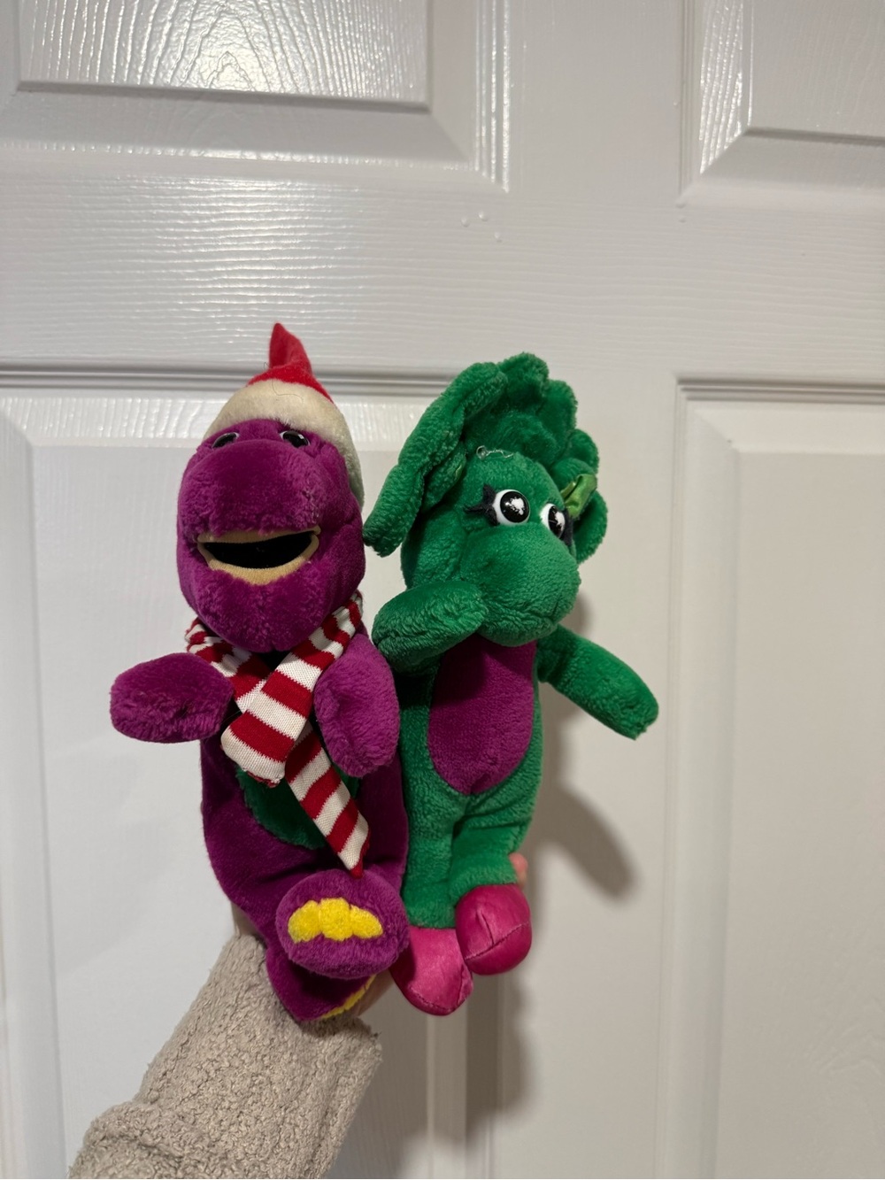 Barney & Beby Bop Plush small vintage 1990s